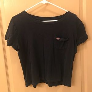 Navy Hollister Pocket Tee
